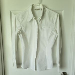 Banana Republic ladies slim fit white shirt